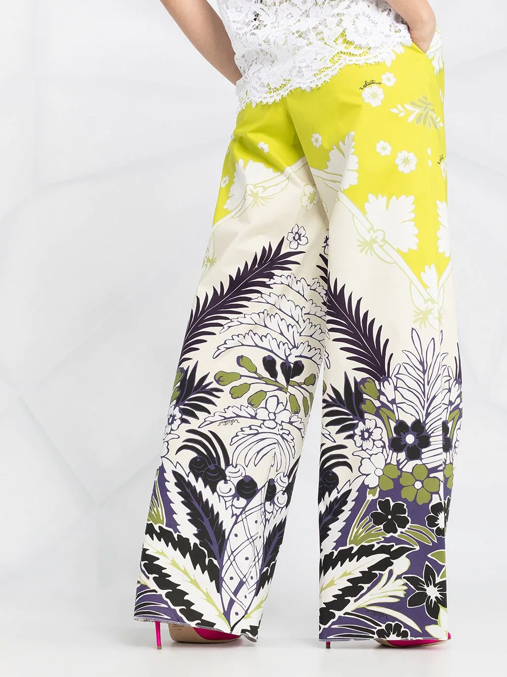floral-print trousers - 3