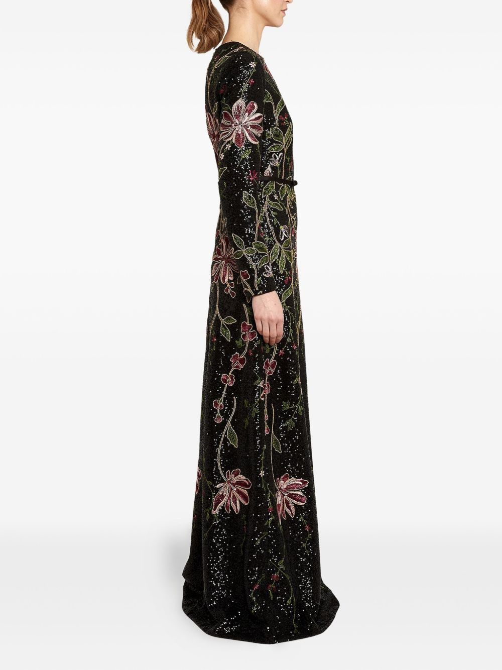 sequin-embellishment maxi dress - 3