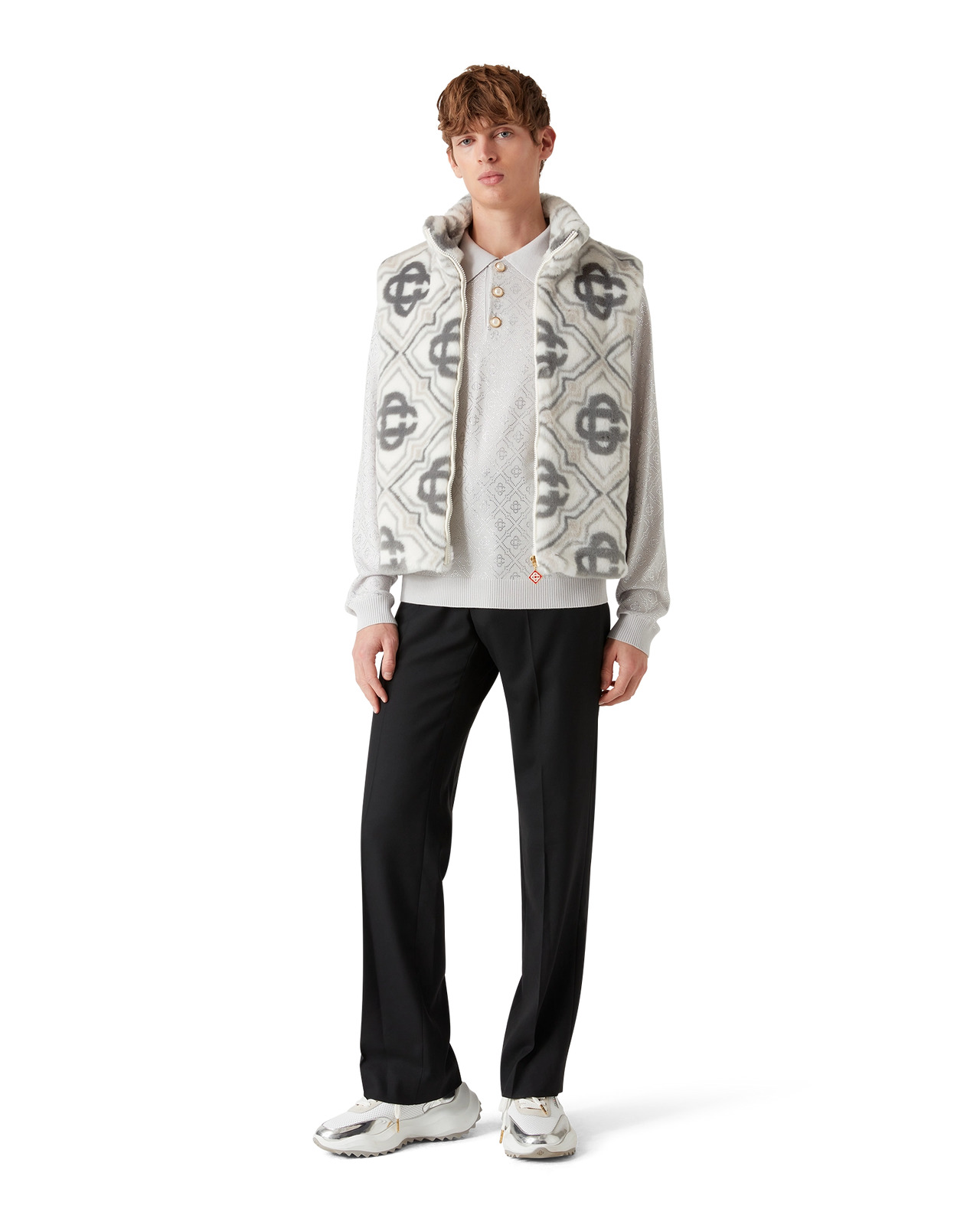 Faux Fur Monogram Gilet | Casablanca Paris - 2