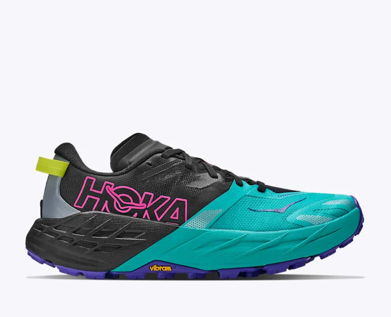 Women's Speedgoat 7 Shoes in Black/Electric Aqua - 1