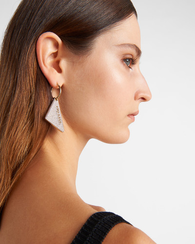 Prada Crystal Logo Jewels right earring outlook
