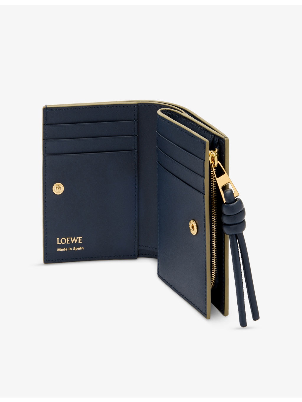 Knot Compact Leather Wallet - 3