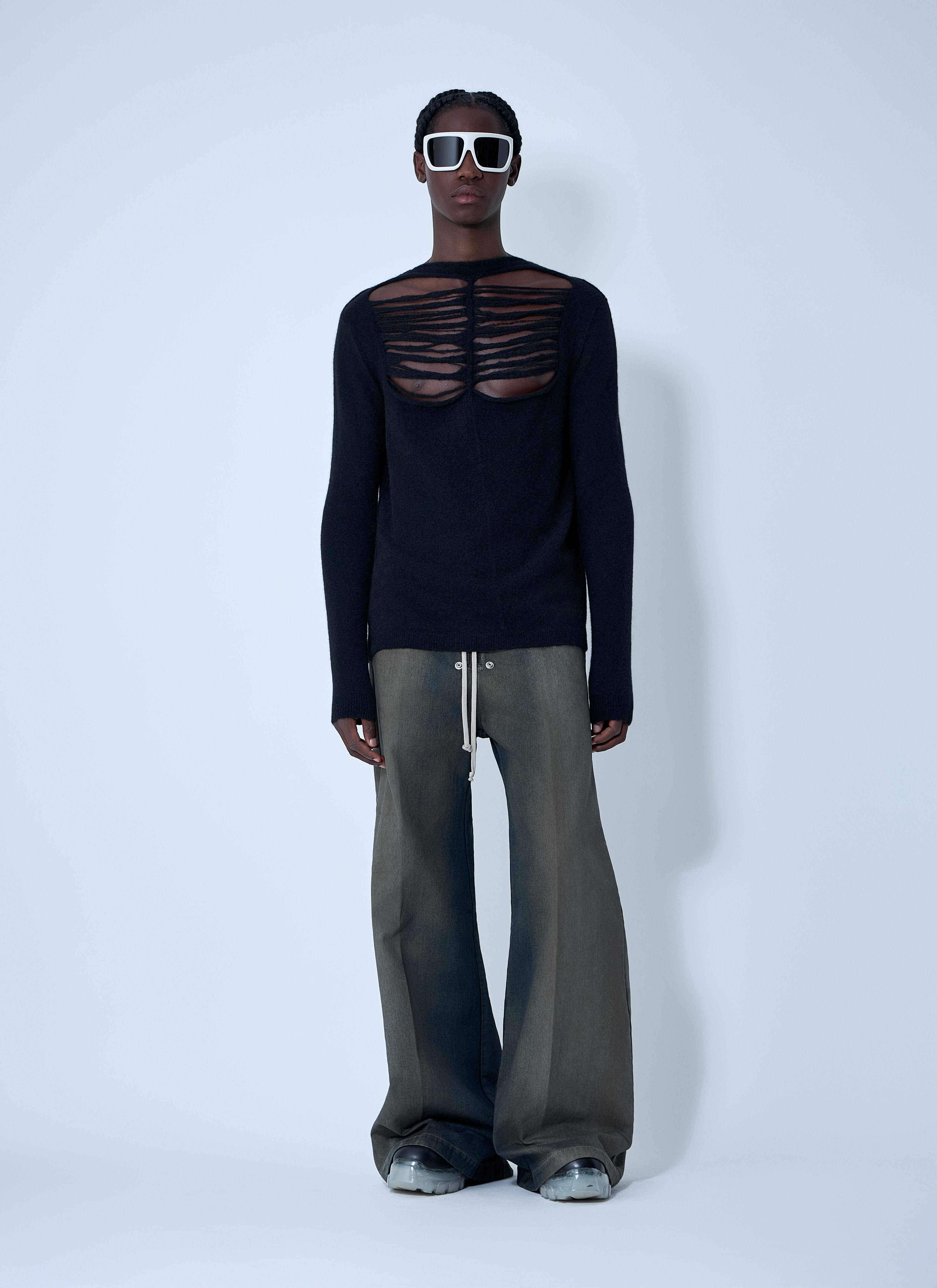 Rick Owens Men Wool-Blend Knit Top - 2