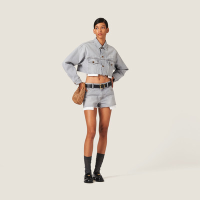 Miu Miu Denim shorts outlook