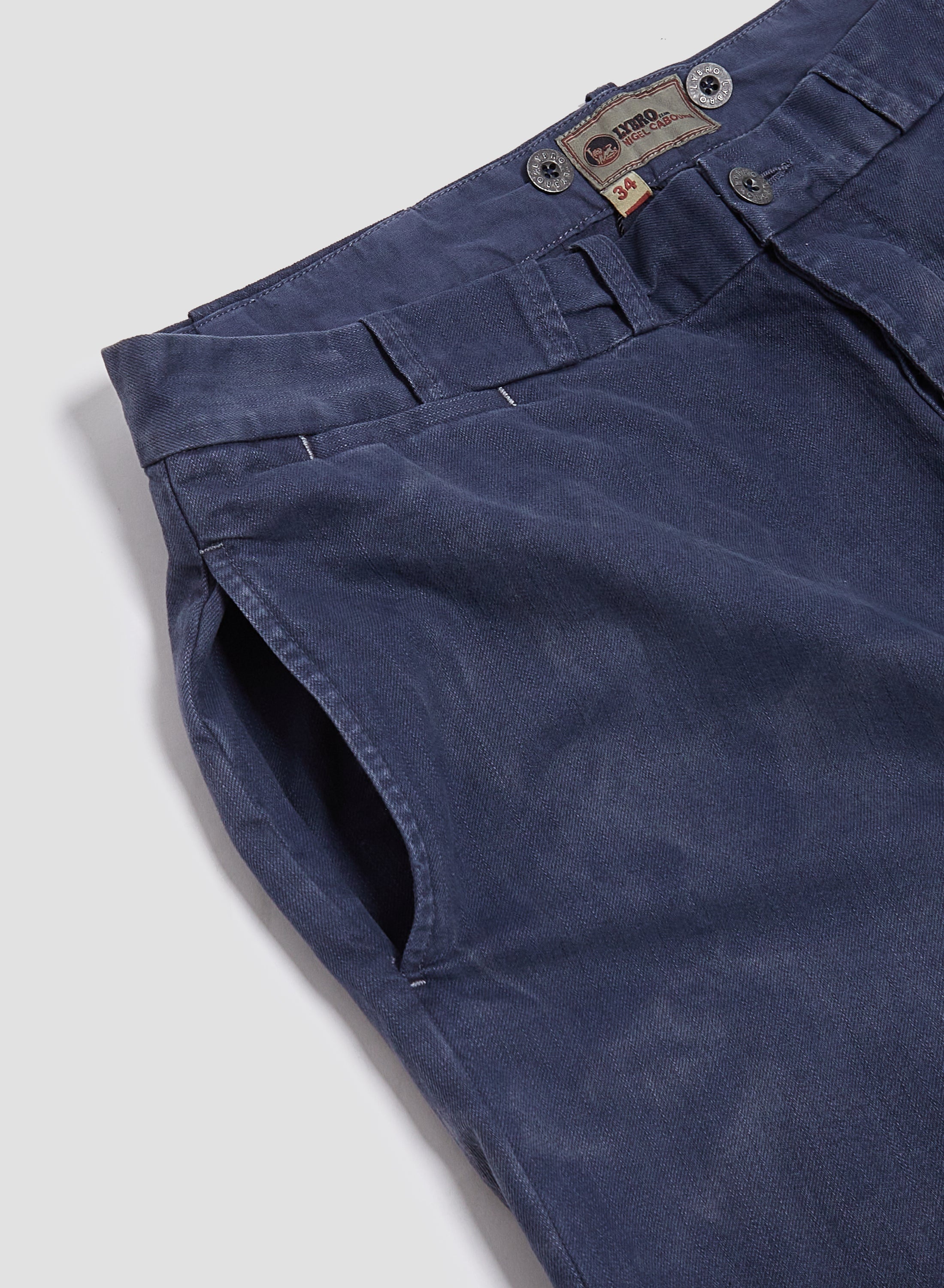 Wide Leg Jean Cotton Twill in RAF Blue - 9