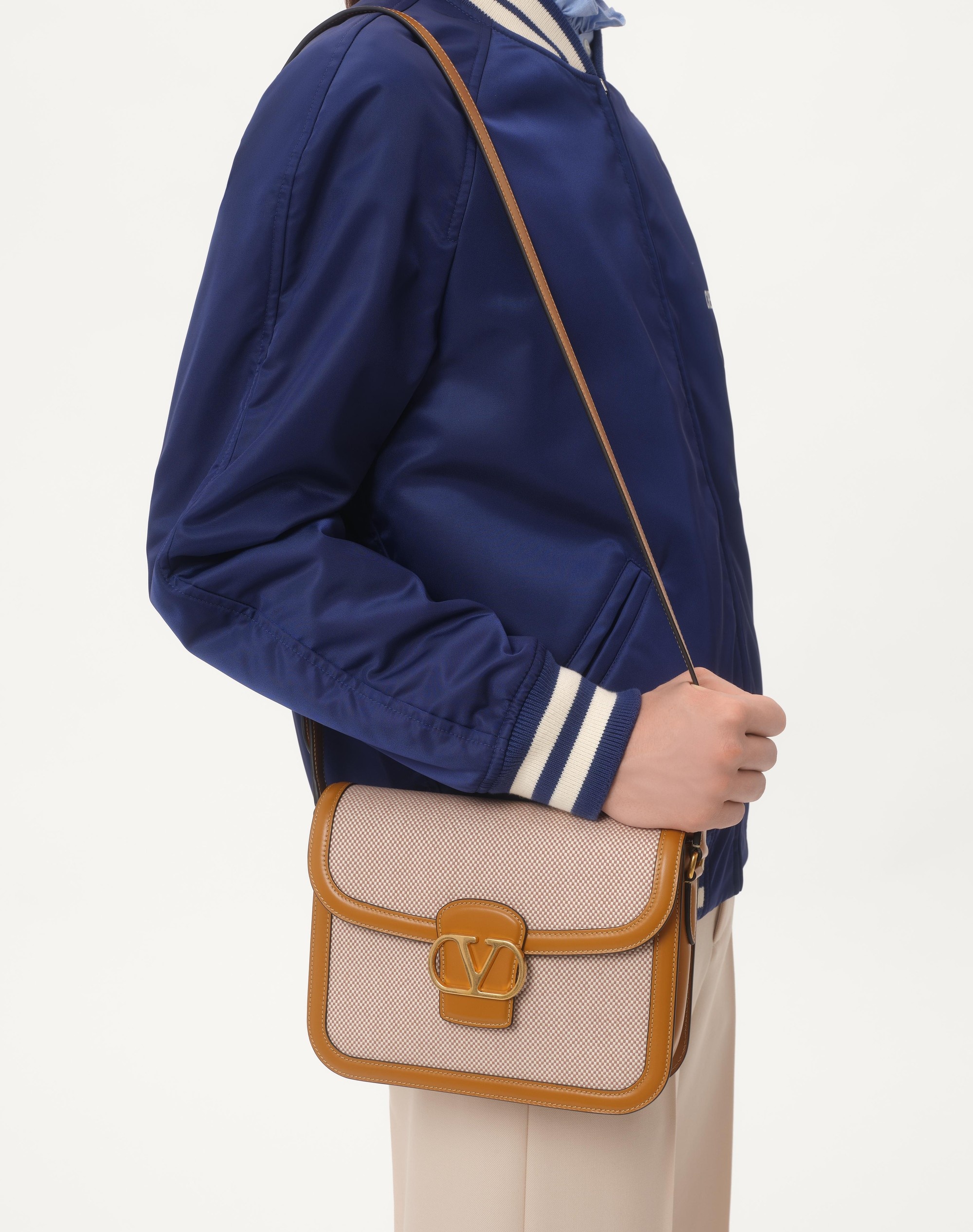 NYLON BOMBER JACKET WITH CHEZ VALENTINO PRINT - 3