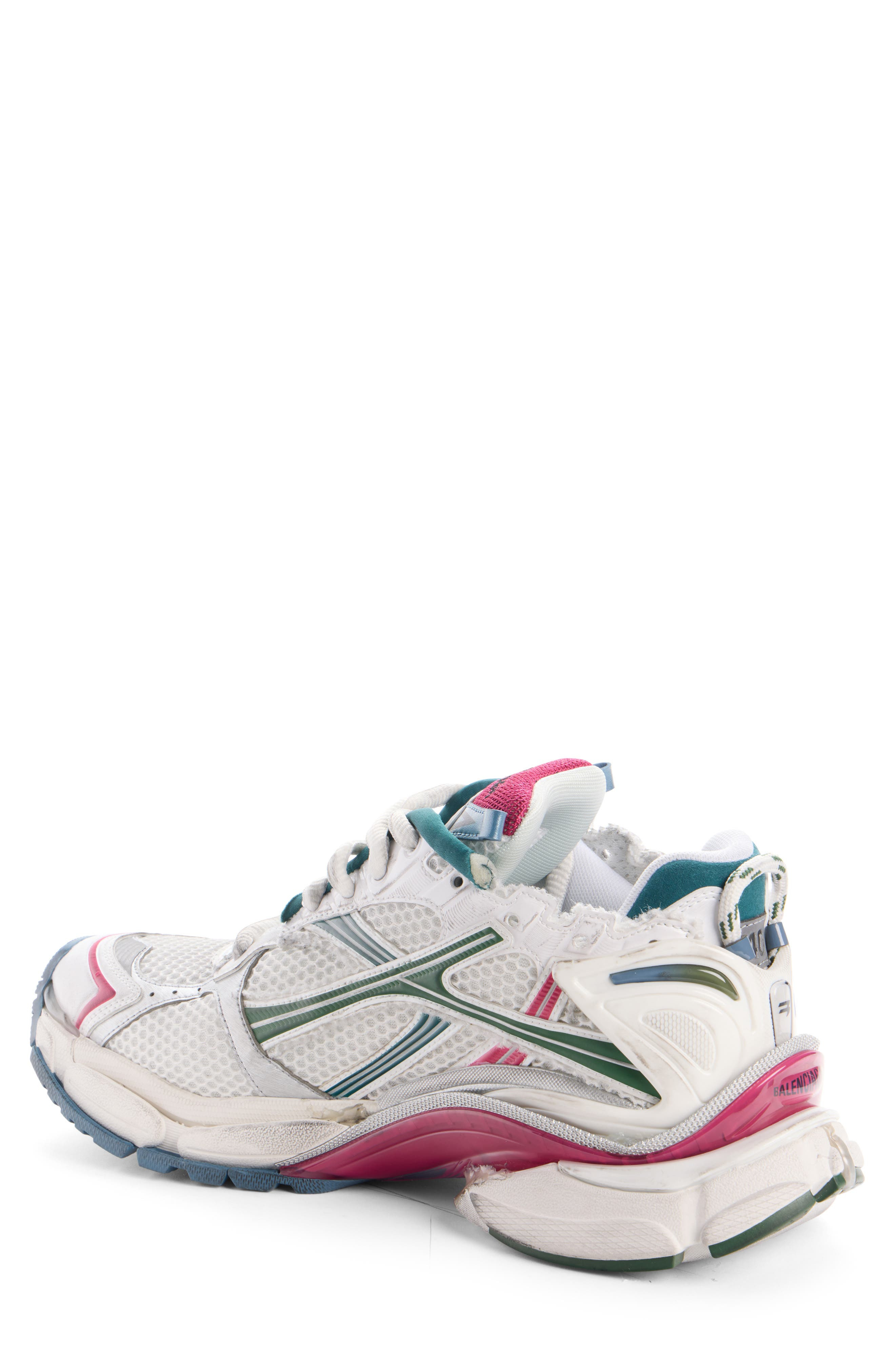 Balenciaga Runner Sneaker in White/Dark Green/Blue/Pink at Nordstrom - 2
