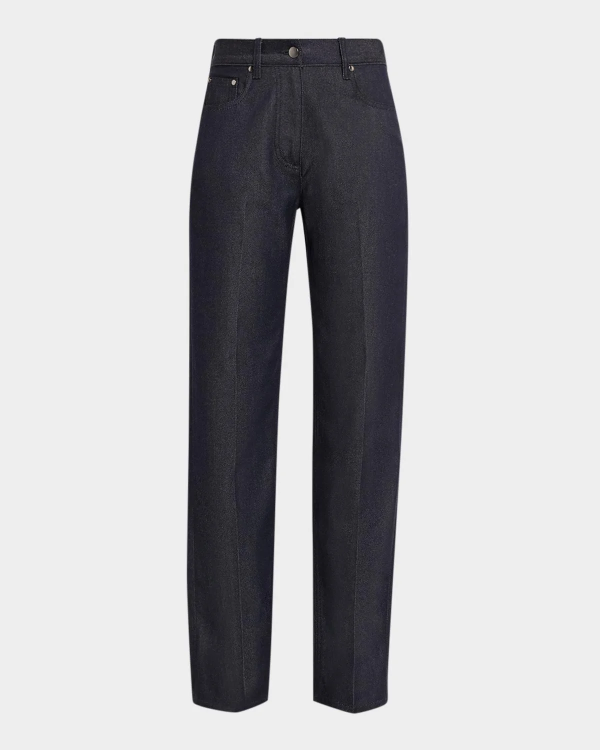 Mid-Rise Straight-Leg Trouser Jeans - 1