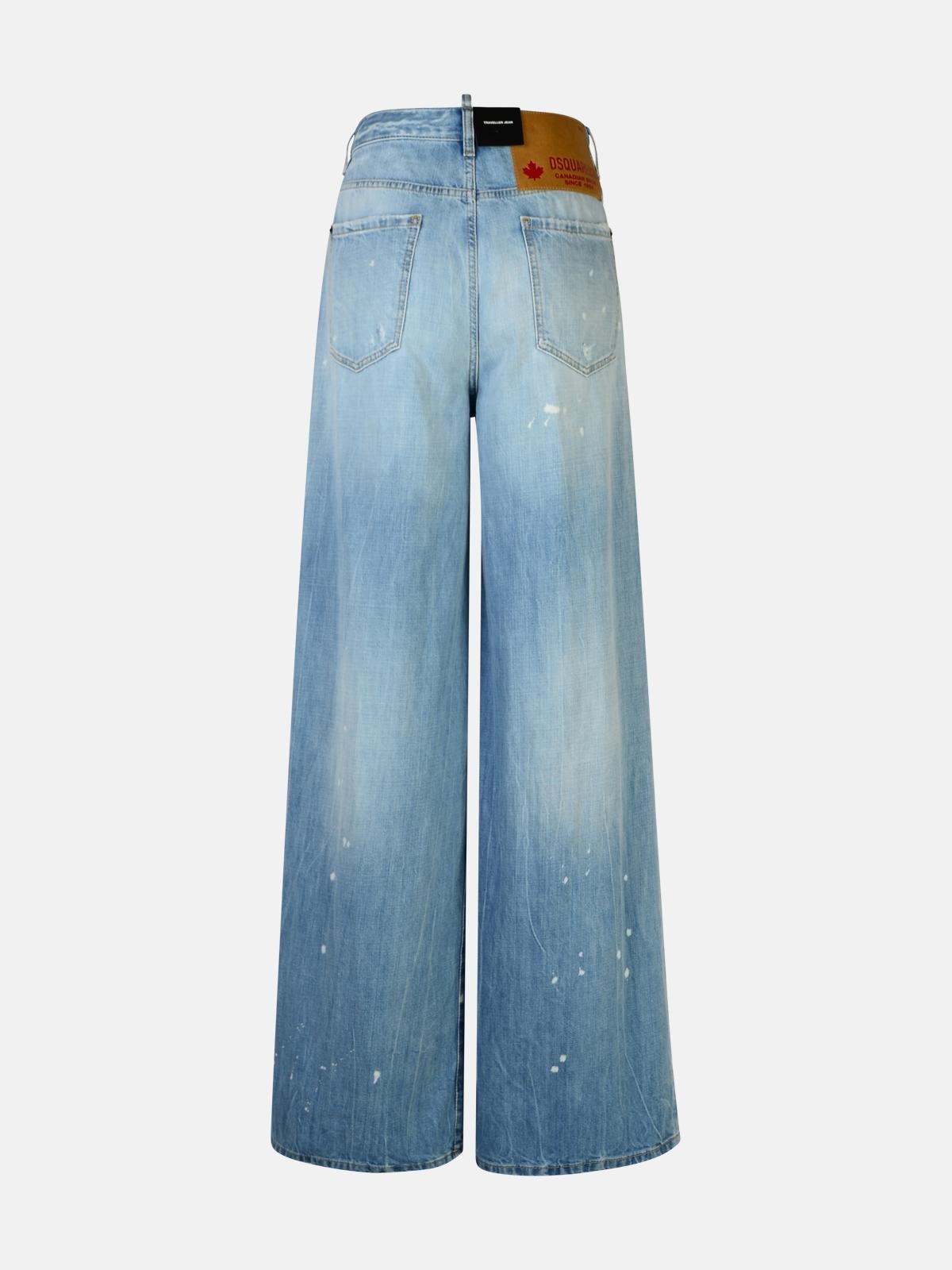 'TRAVELLER' LIGHT BLUE COTTON JEANS - 3
