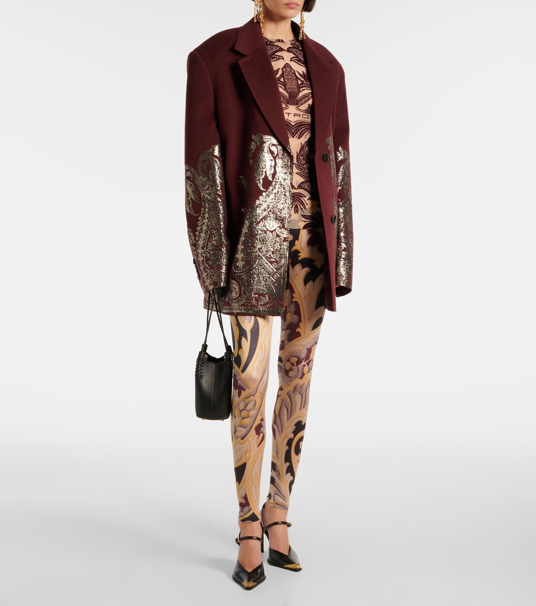 x Etro Baroque paisley leggings - 2