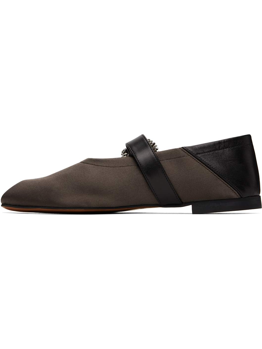Brown & Black Glide Ballerina Flats - 3