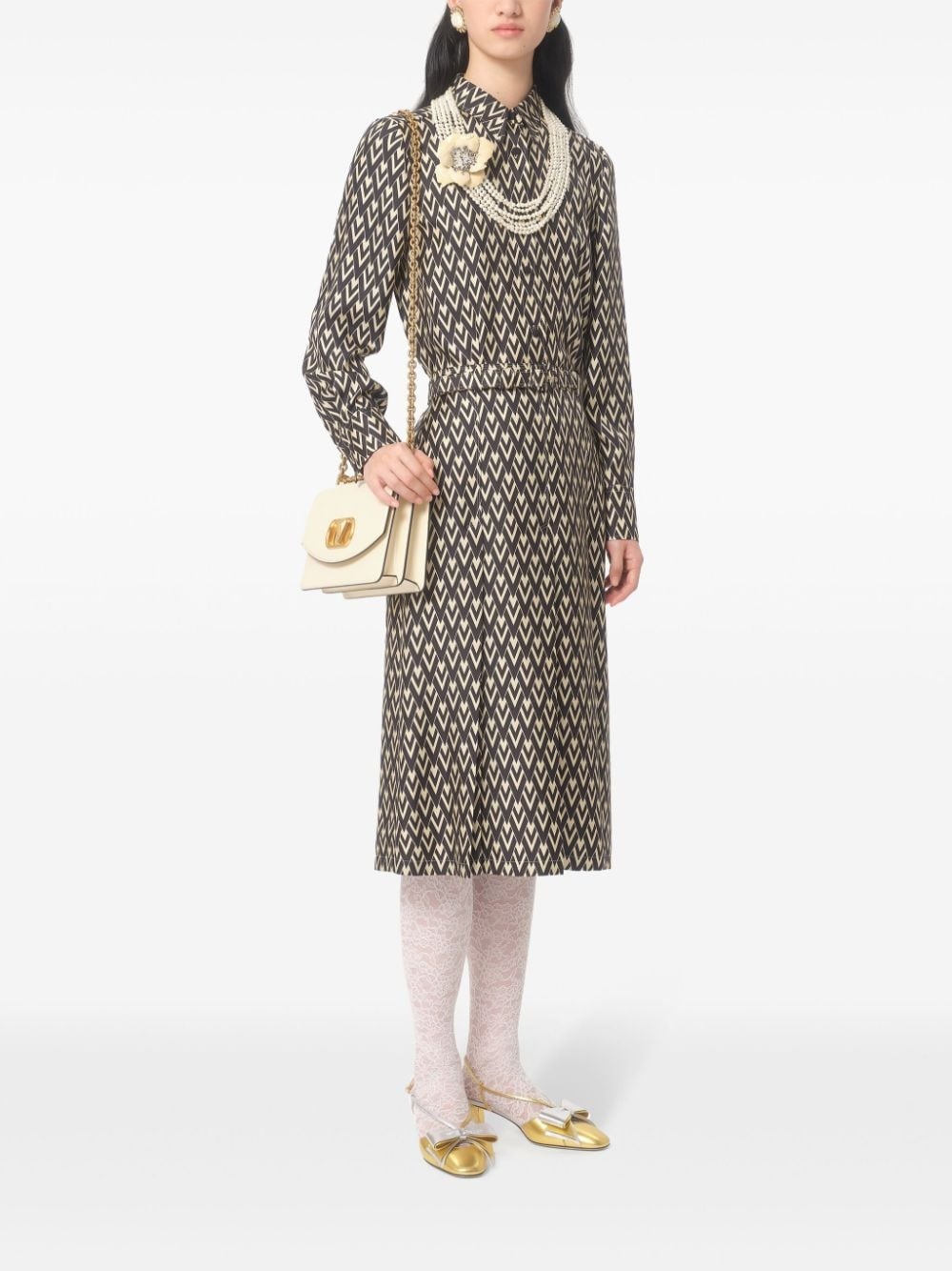 monogram pattern shirt - 2
