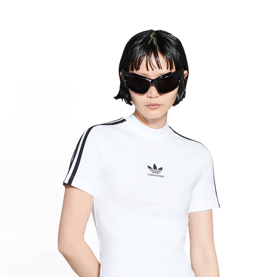 BALENCIAGA Women's Balenciaga / Adidas Shrunk T-shirt in