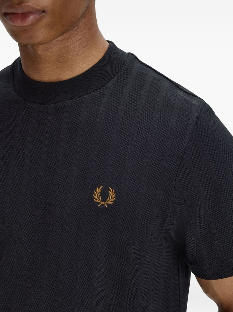 Fred Perry striped-texture T-shirt outlook