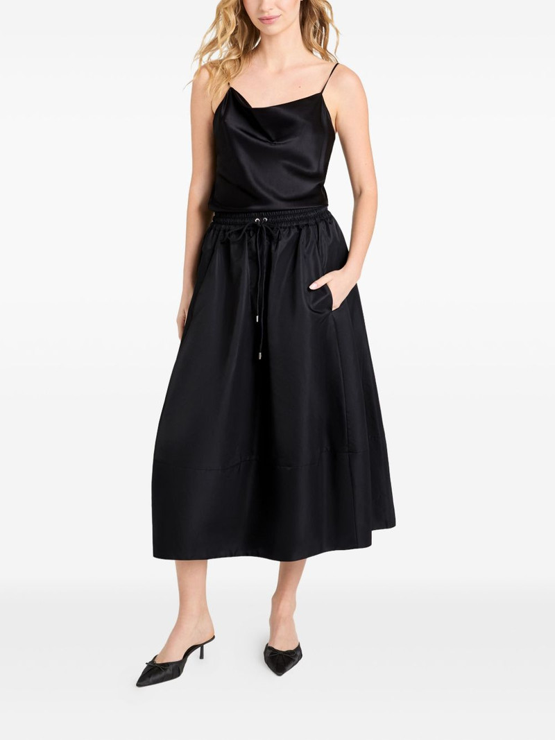 Cinq à Sept drawstring pocket midi A-line skirt outlook