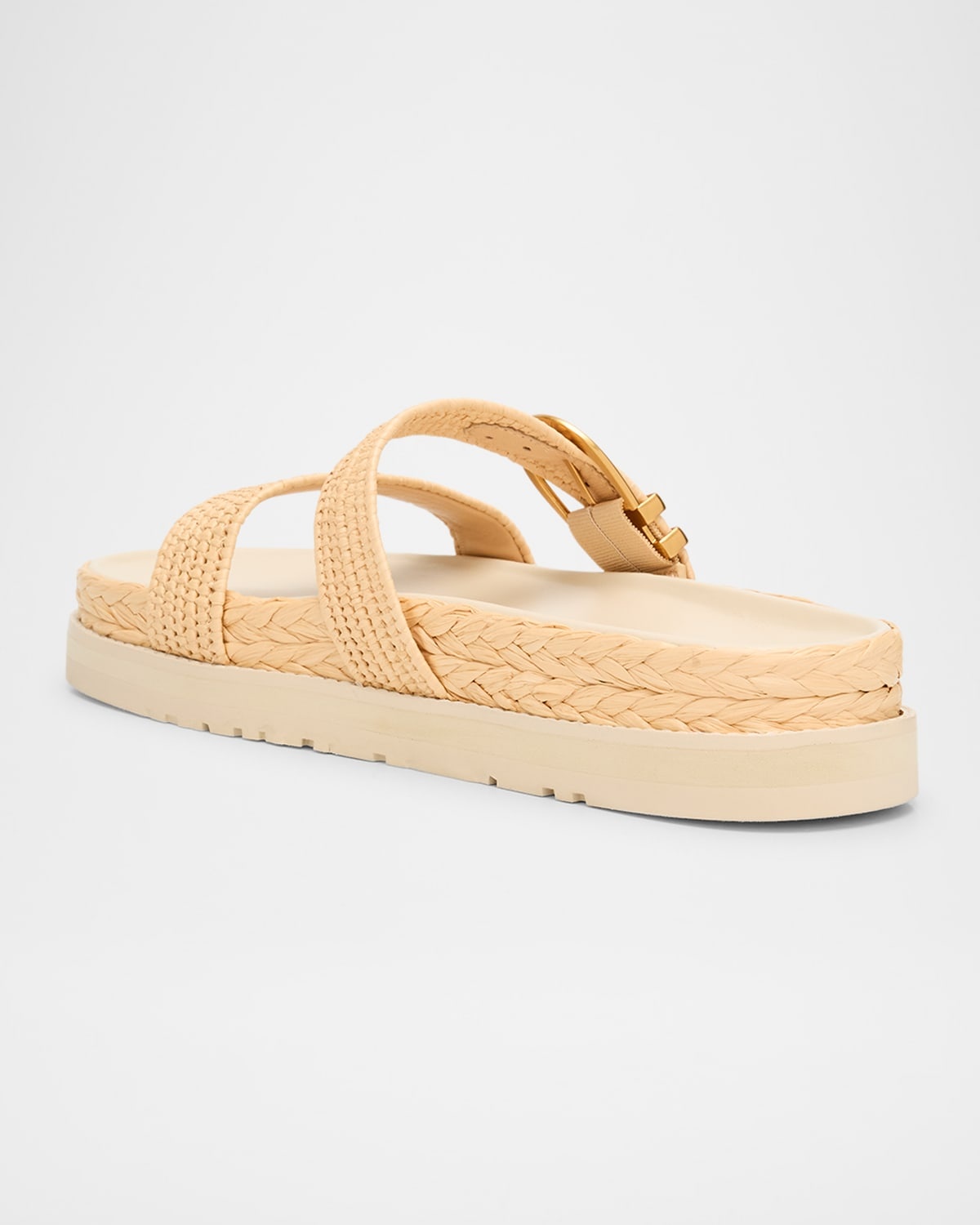 Aida Raffia Double Band Sporty Sandals - 4