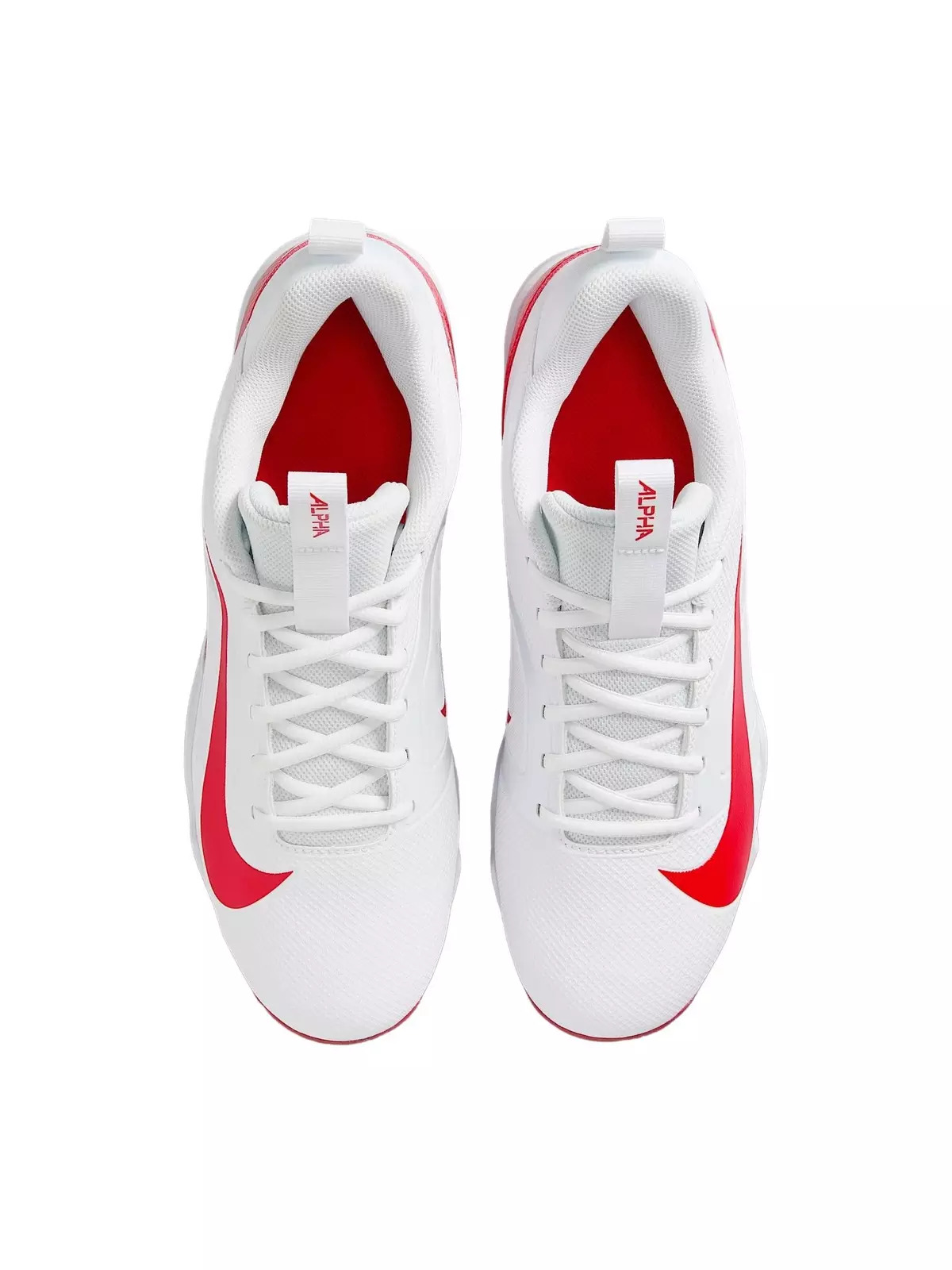 Alpha Menace 4 Shark "White/University Red/Photon Dust" Men's Football Cleat - 4