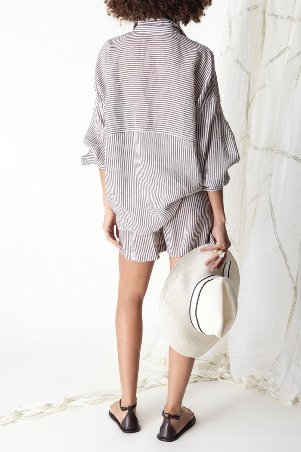 Pinstripe Blouse - 4
