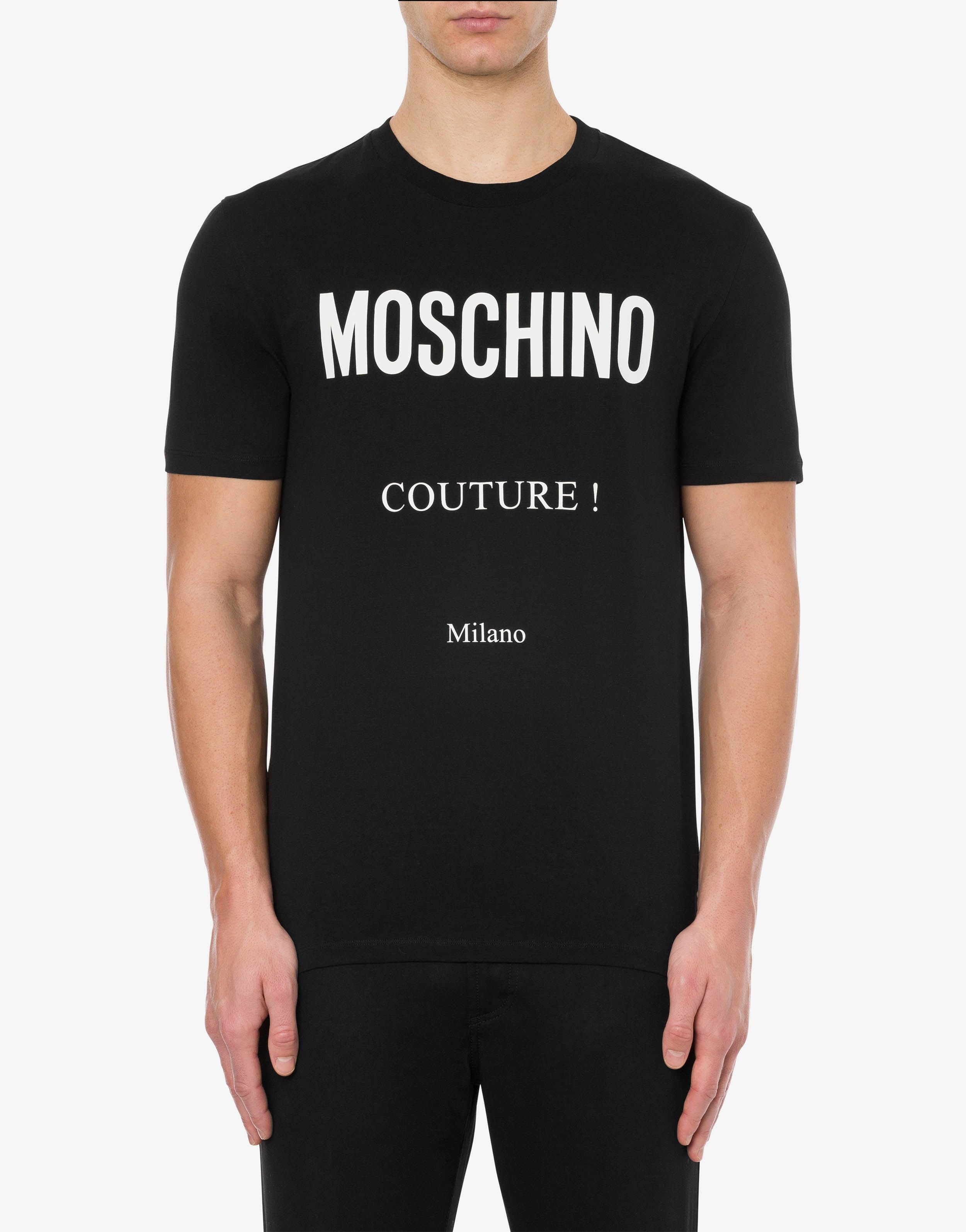 MOSCHINO COUTURE STRETCH JERSEY T-SHIRT - 2