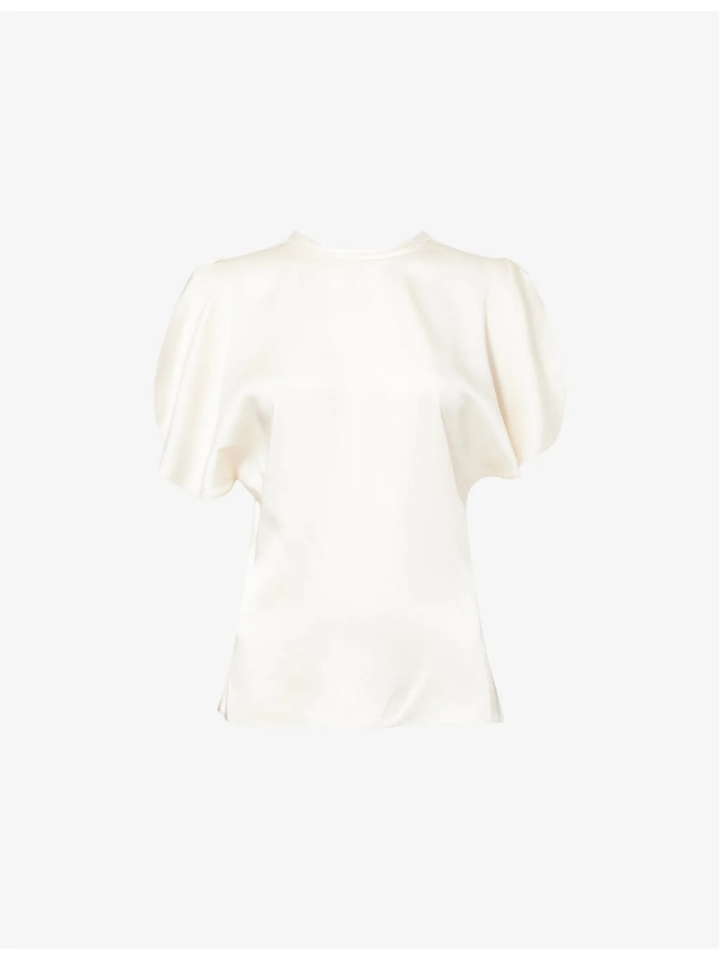 Bela Open-Sleeve Satin Top - 1