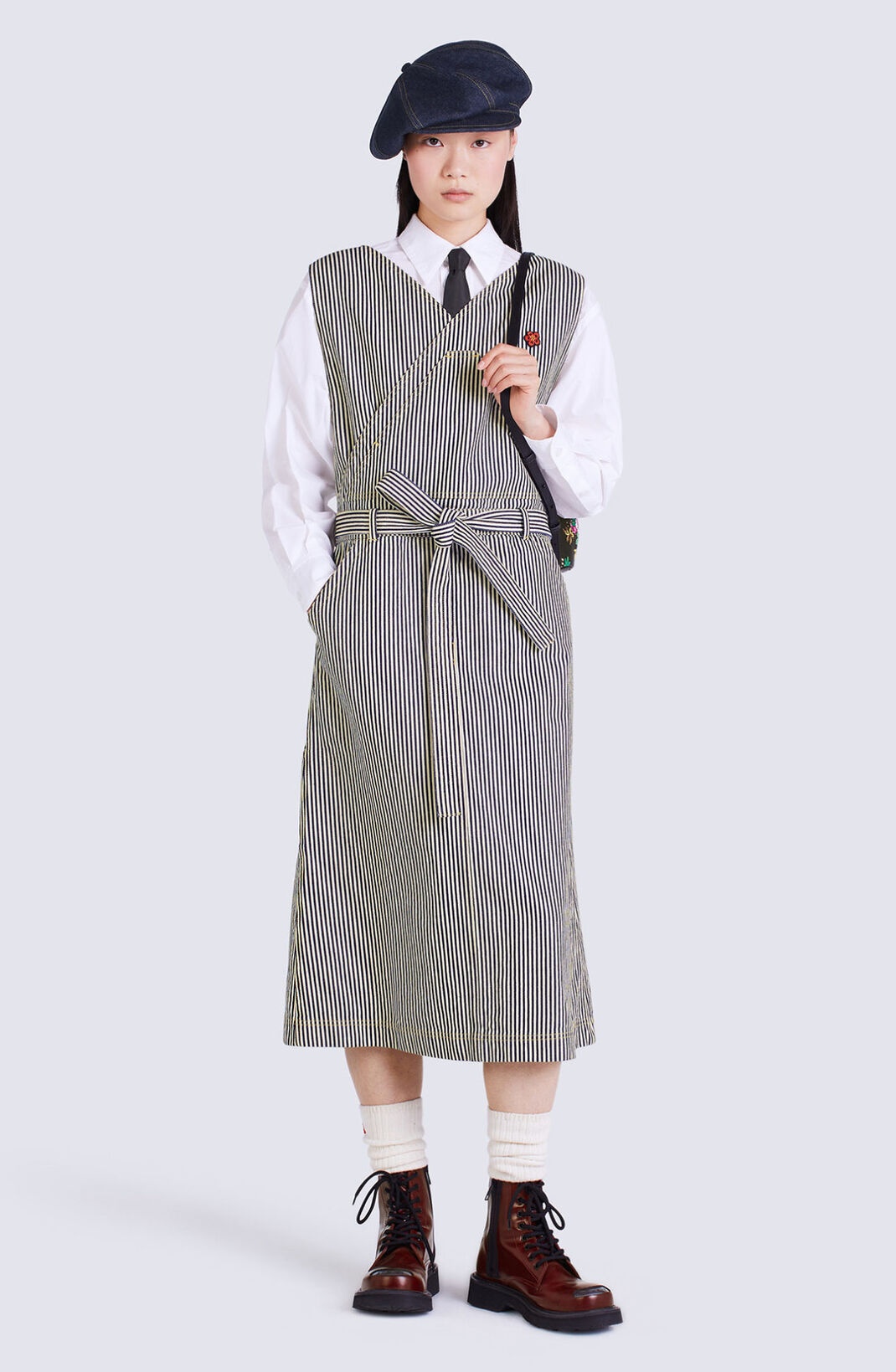 Striped denim dress - 3