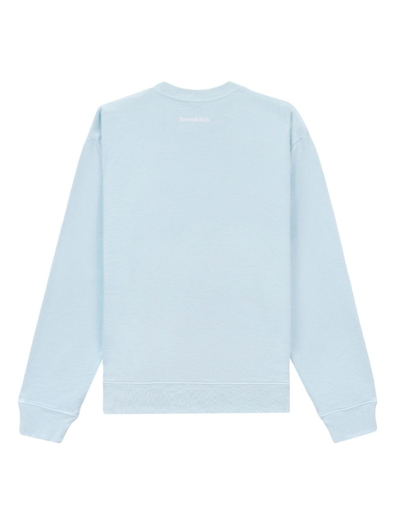 Sporty & Rich Wellness Club crew-neck sweatshirt outlook