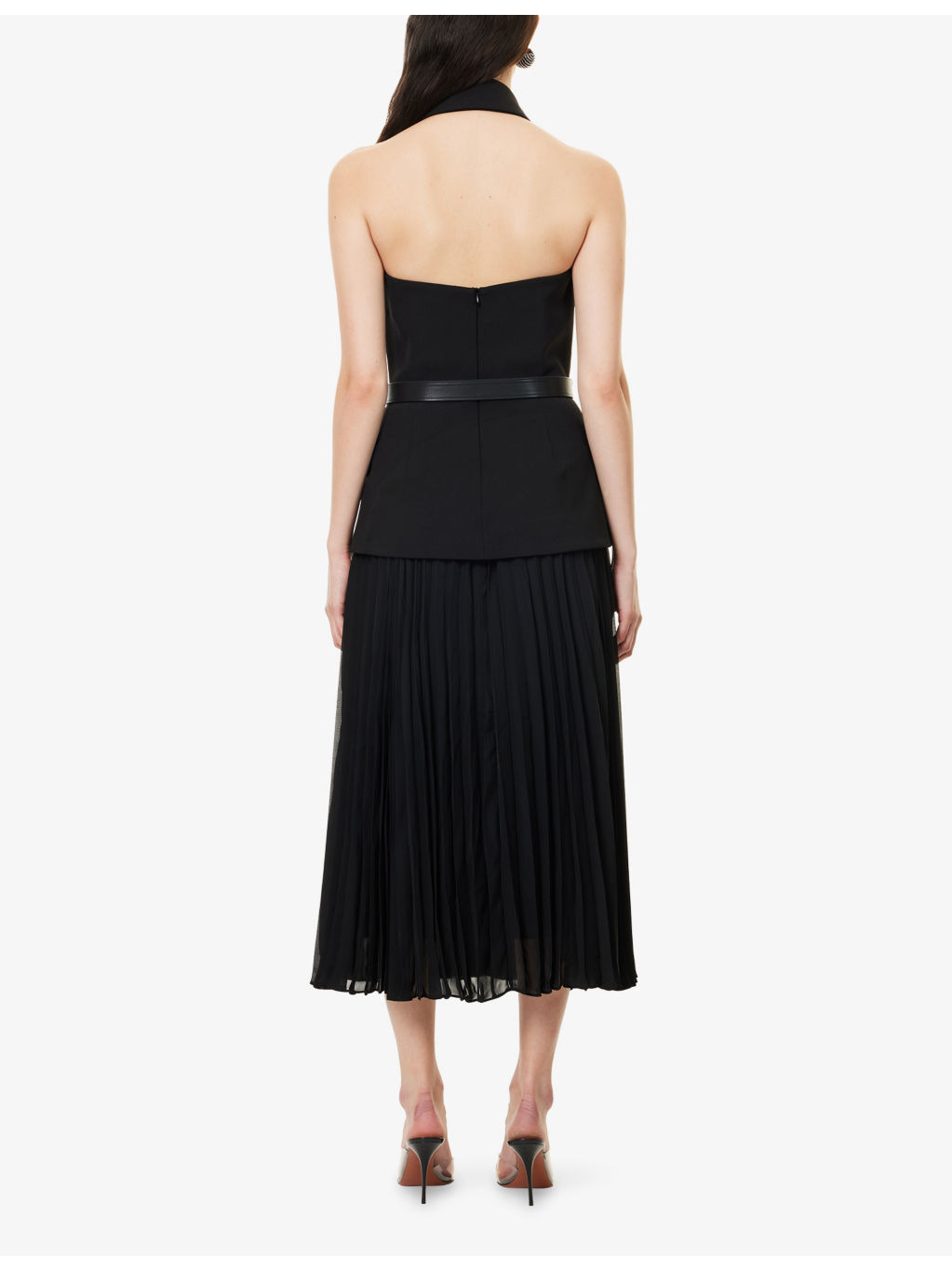 Emma Pleated Stretch-Woven Midi Dress - 4