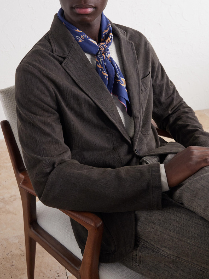 Herringbone Cotton Blazer 5