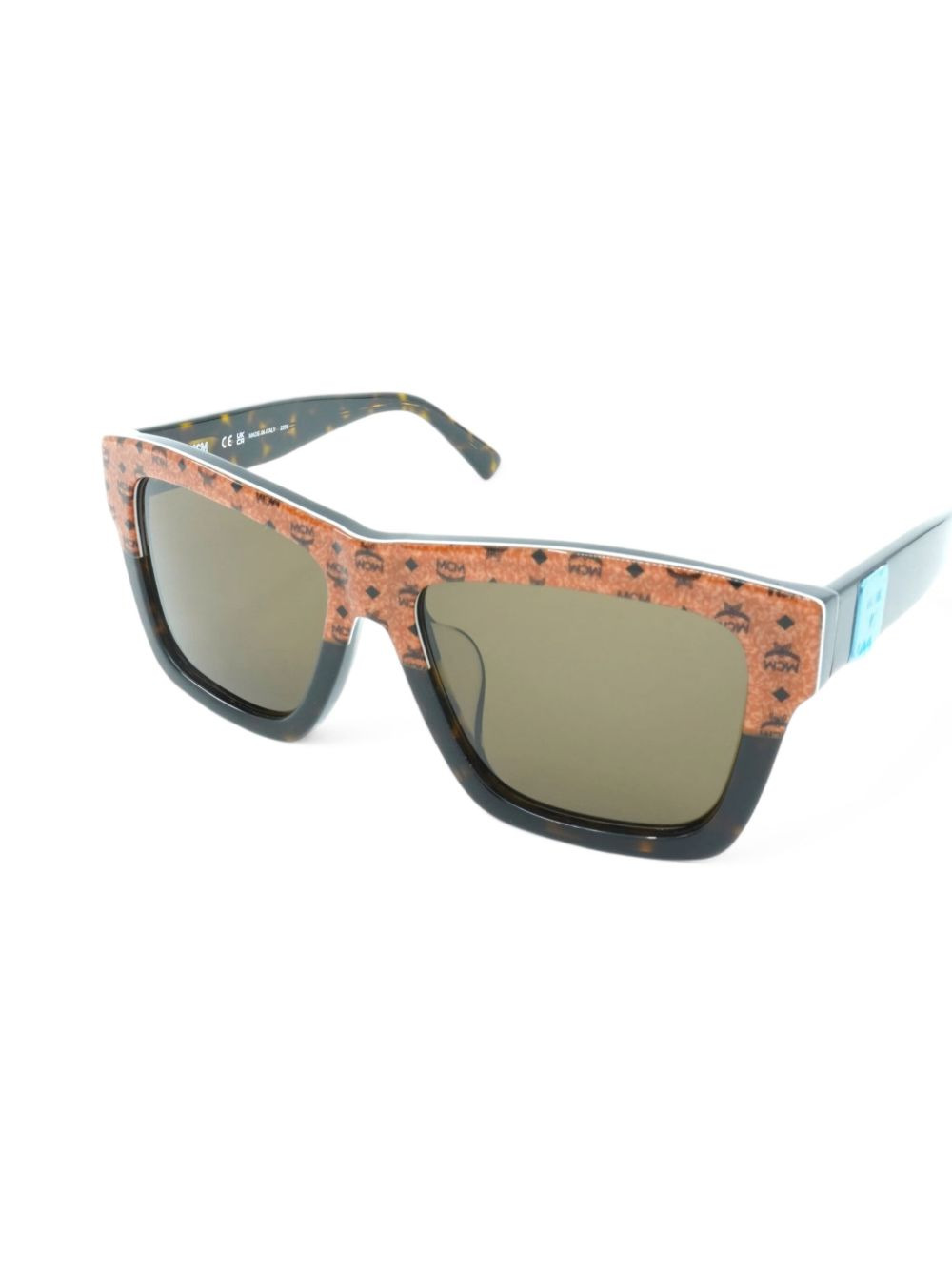 logo-plaque square-frame sunglasses - 2