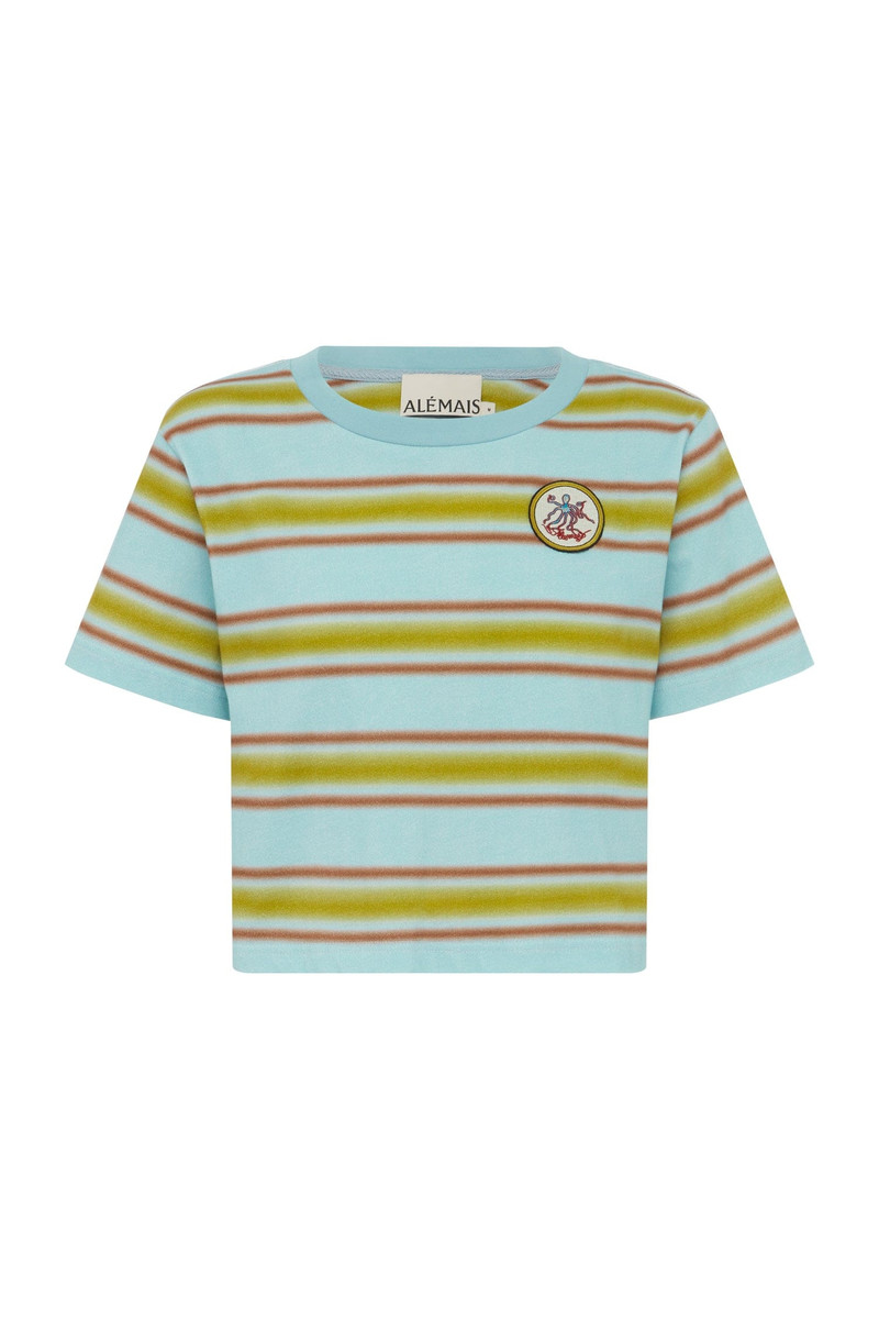Rosanna Cropped Stripe Tee 1