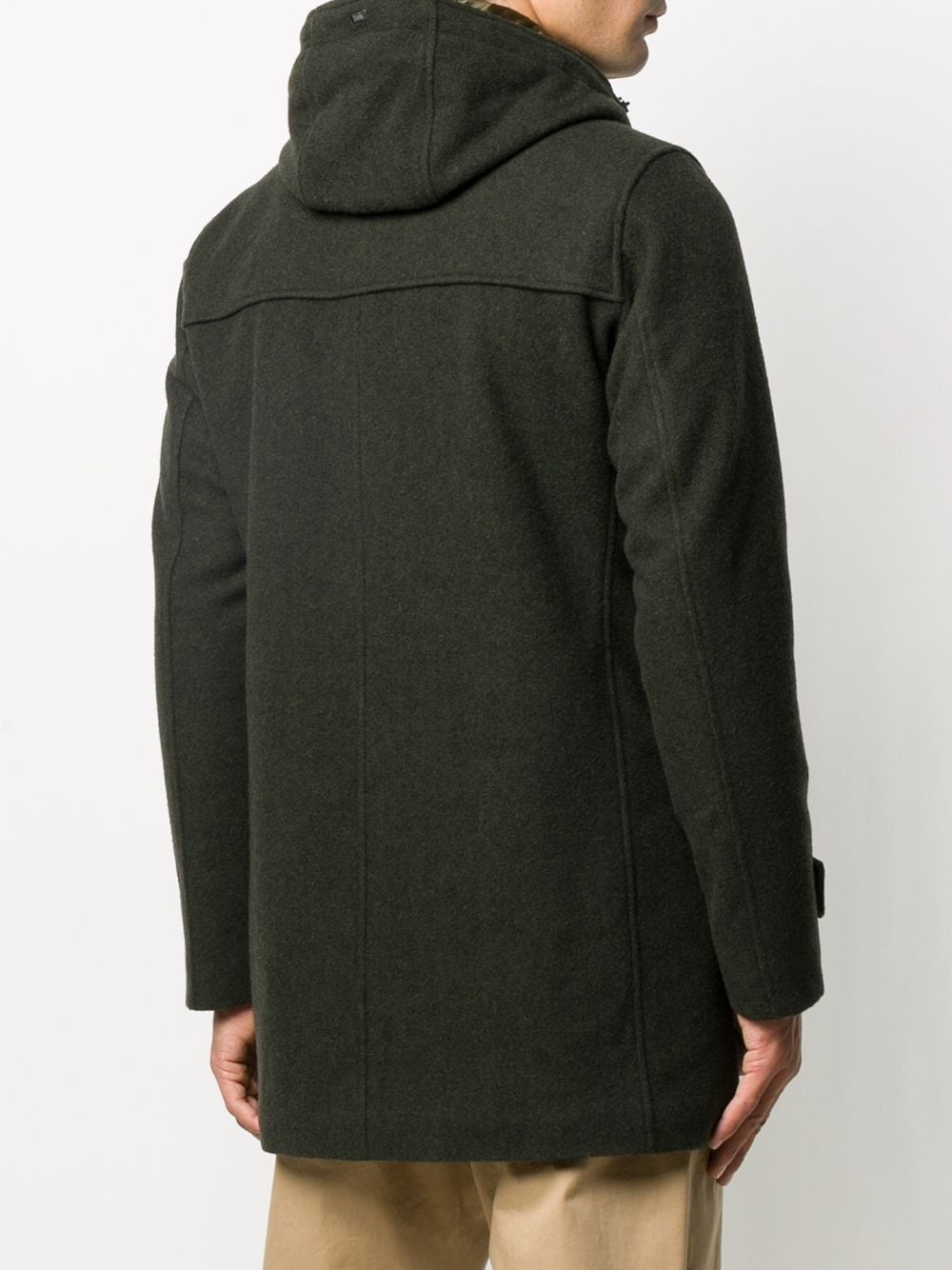 hooded virgin wool duffle coat - 4