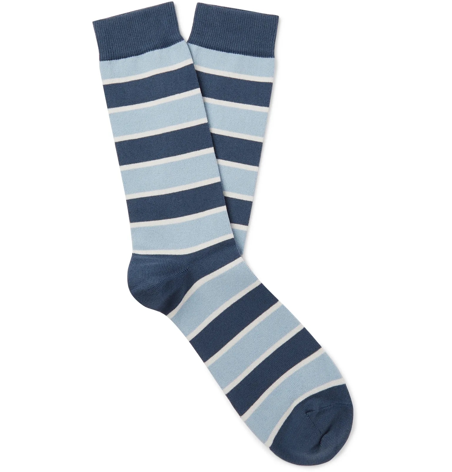 Striped Cotton-Blend Socks - 3