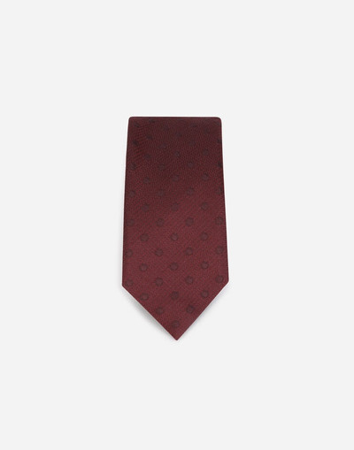 Dolce & Gabbana Tie-design silk jacquard blade tie (6 cm) outlook