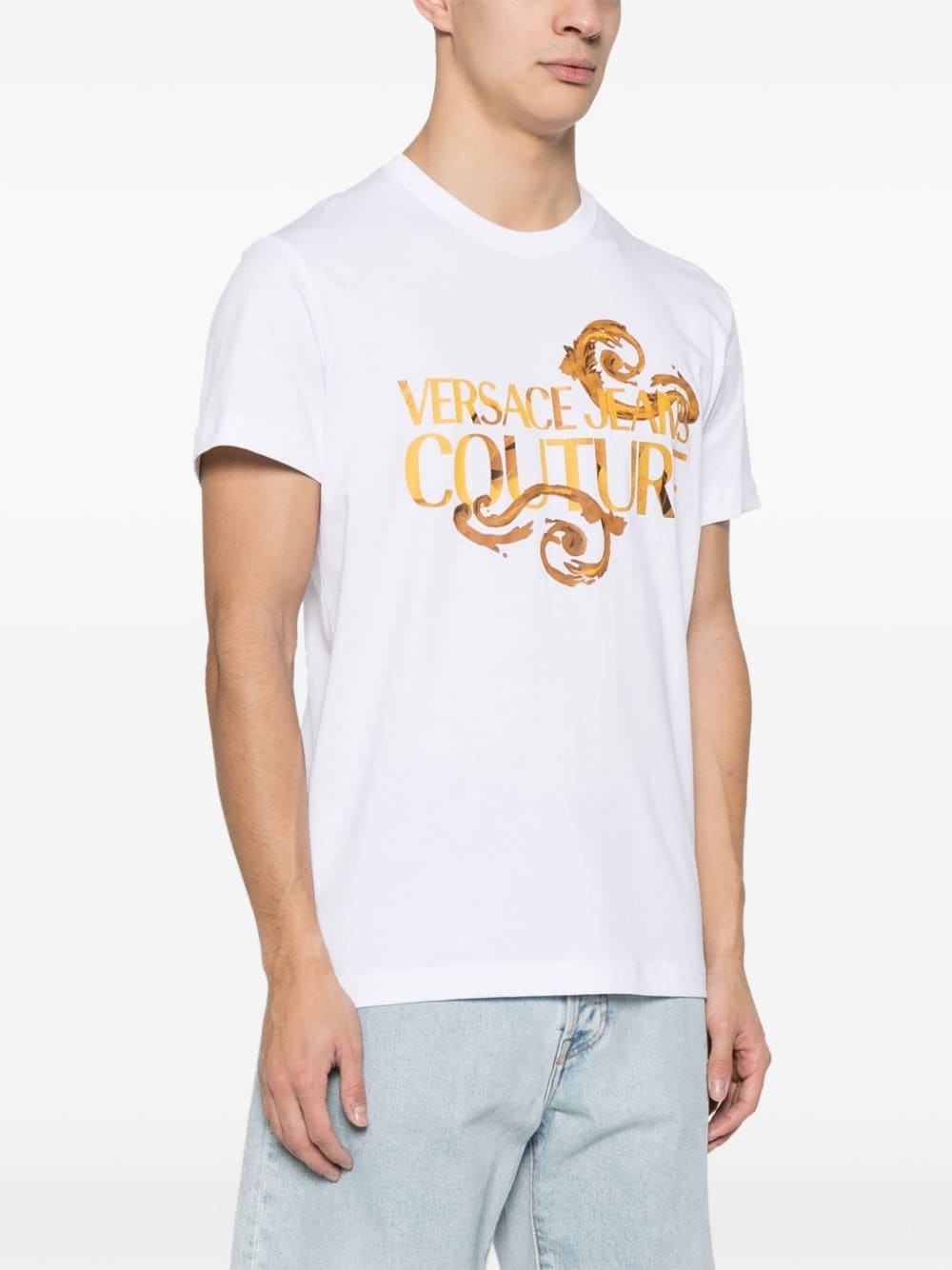 logo-print cotton T-shirt - 3