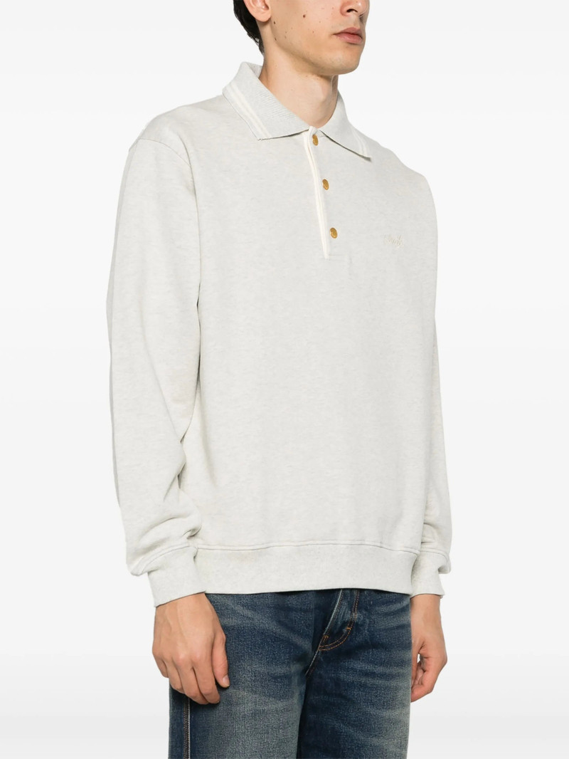 Drôle de Monsieur Drole De Monsieur Embroidered-logo Cotton Jumper outlook