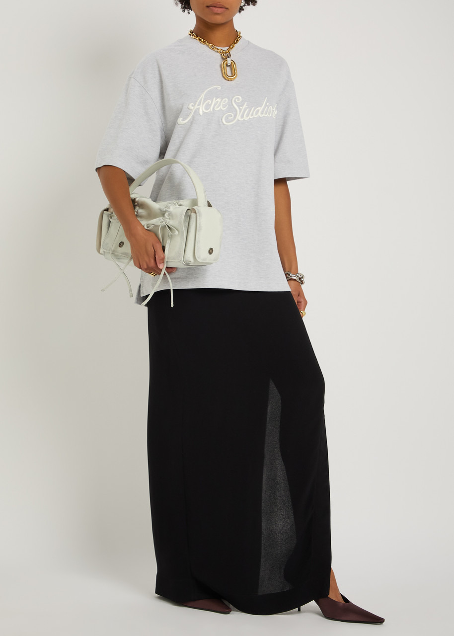Acne Studios Logo-embroidered Piqué Cotton T-shirt - 4
