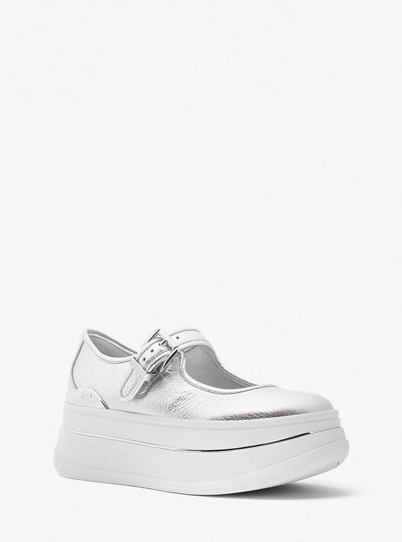 Hayes Metallic Leather Mary Jane Sneaker 1