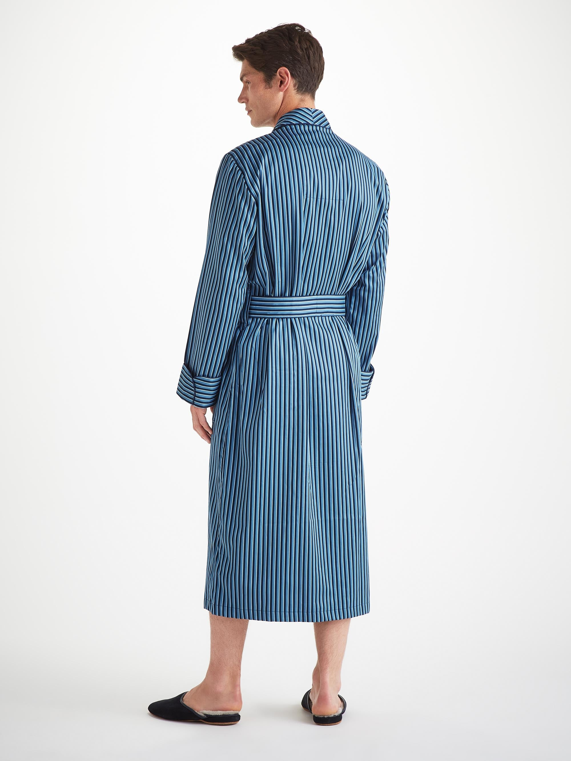 Men's Robe Wellington 58 Cotton Blue - 4