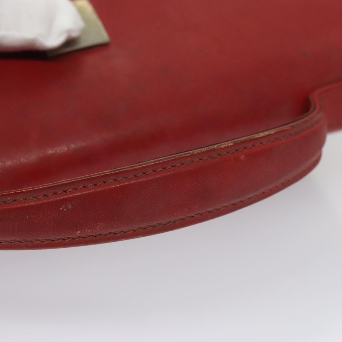CELINE Mini Hand Bag Leather Red - 7