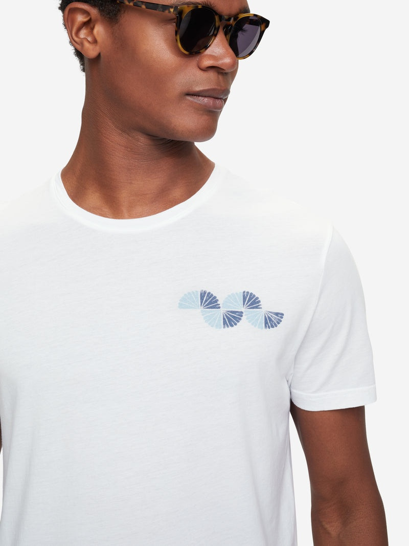 Derek Rose Men's T-Shirt Ripley 9 Pima Cotton Blue outlook