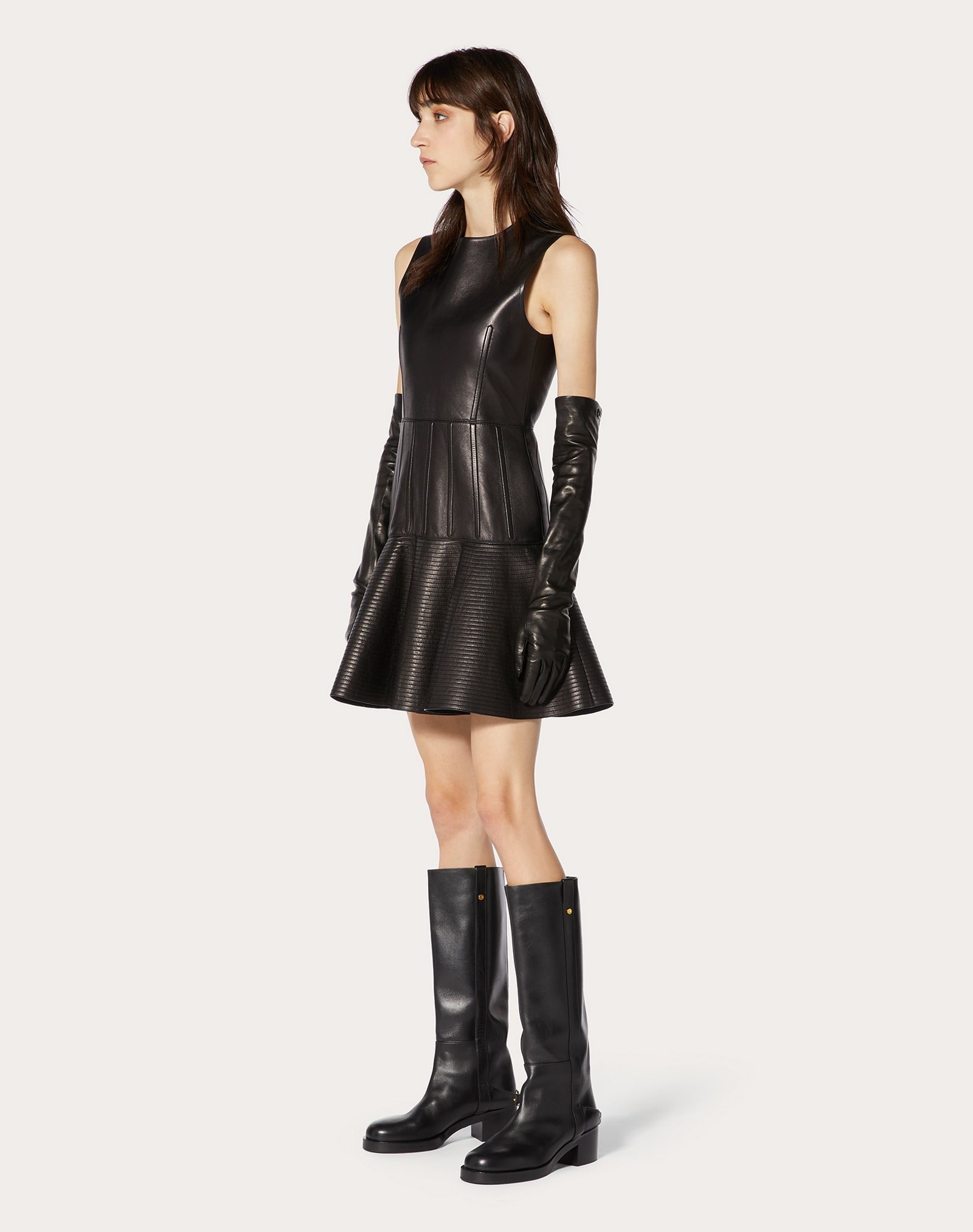 Short Leather Dress - 2