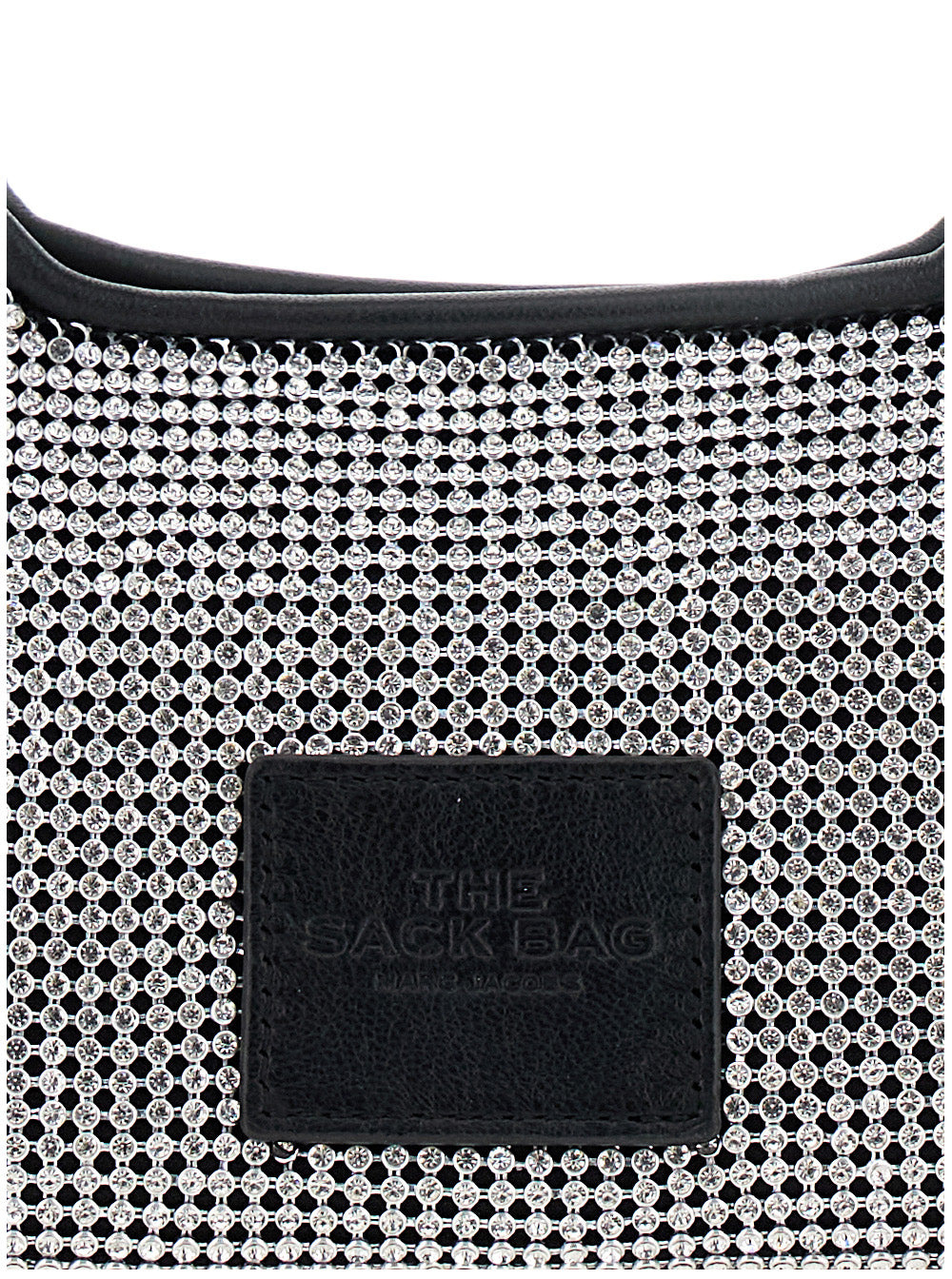 Marc Jacobs Women 'The Mini Sack' Metallic Handbag With Logo Patch On The Rear And All-Over Crystal  - 5