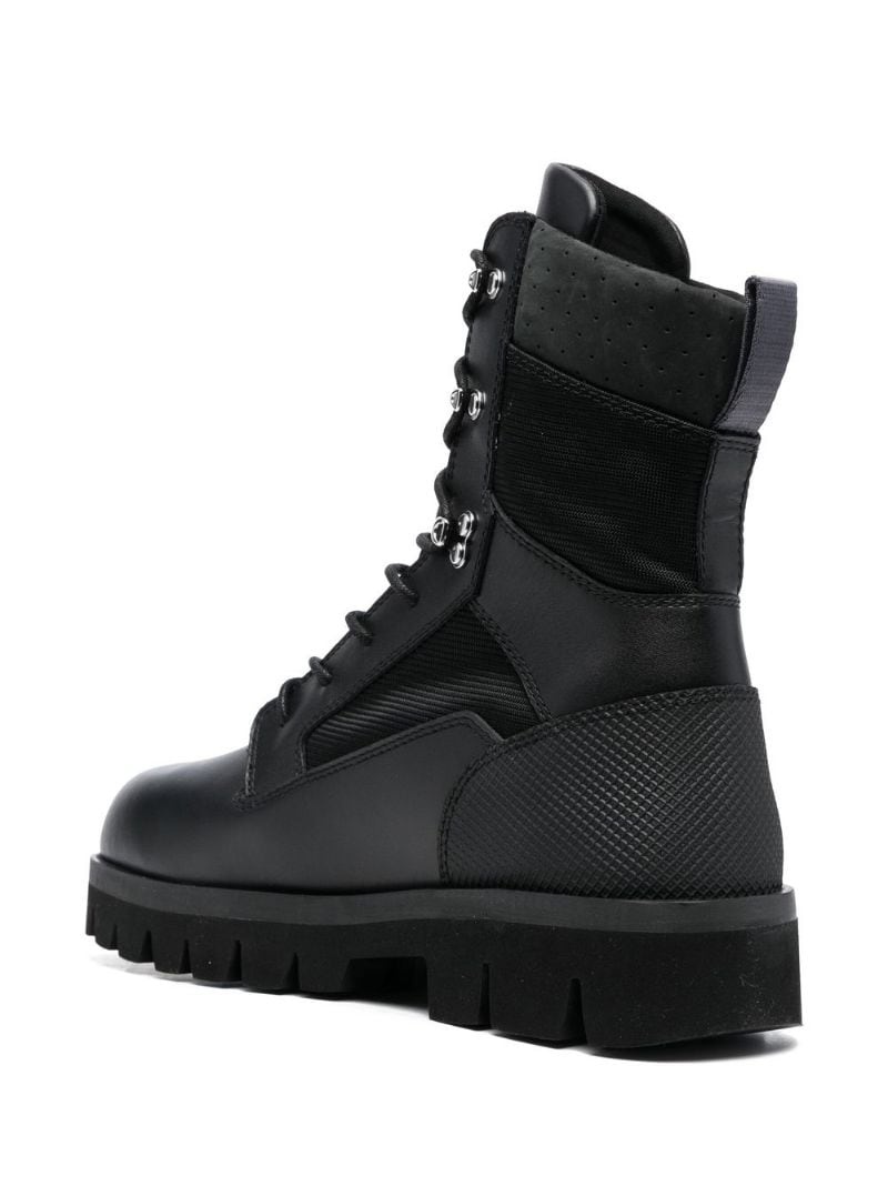 lace-up combat boots - 3
