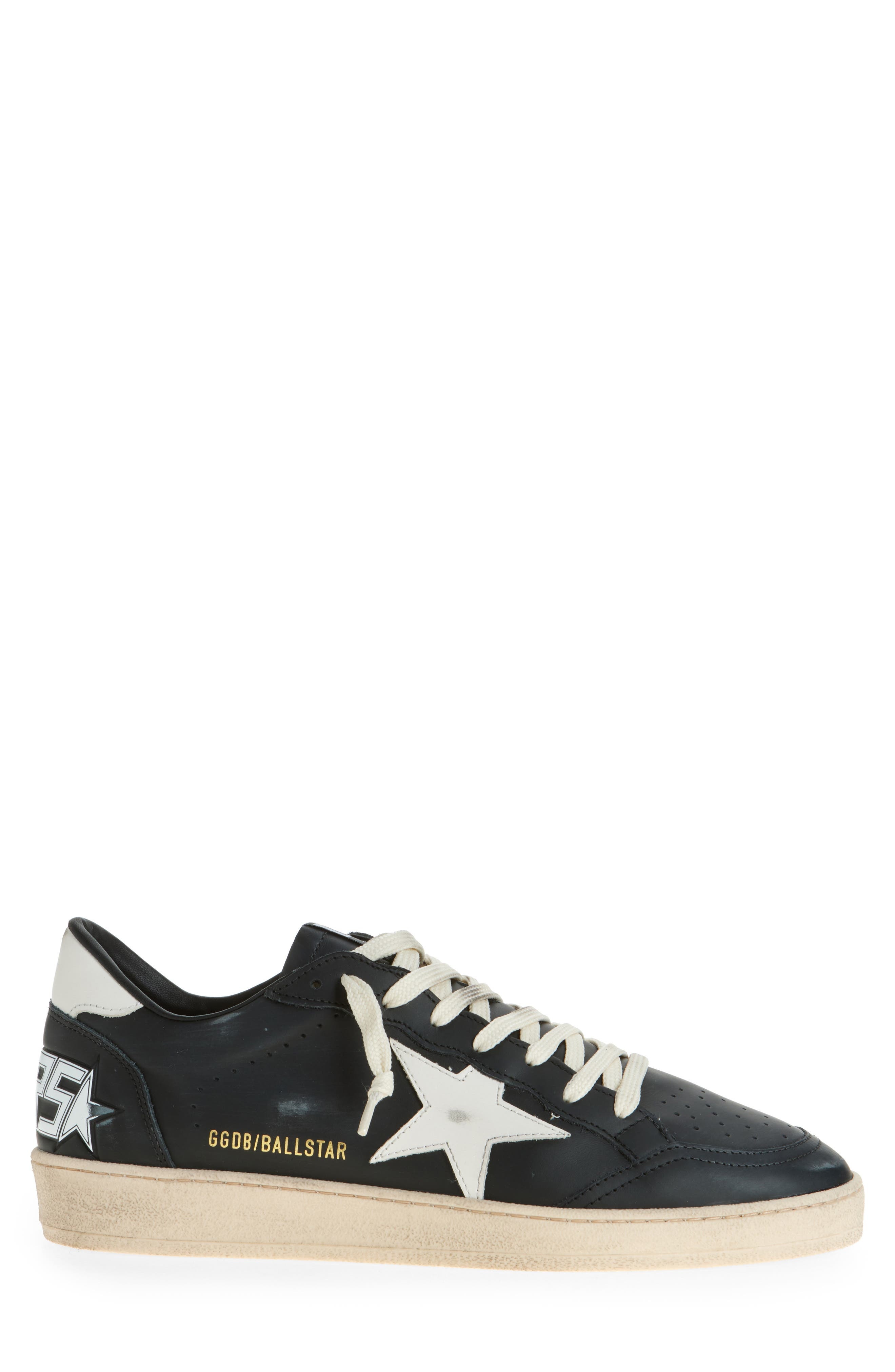 Golden Goose Ball Star Sneaker in Black/White at Nordstrom - 3