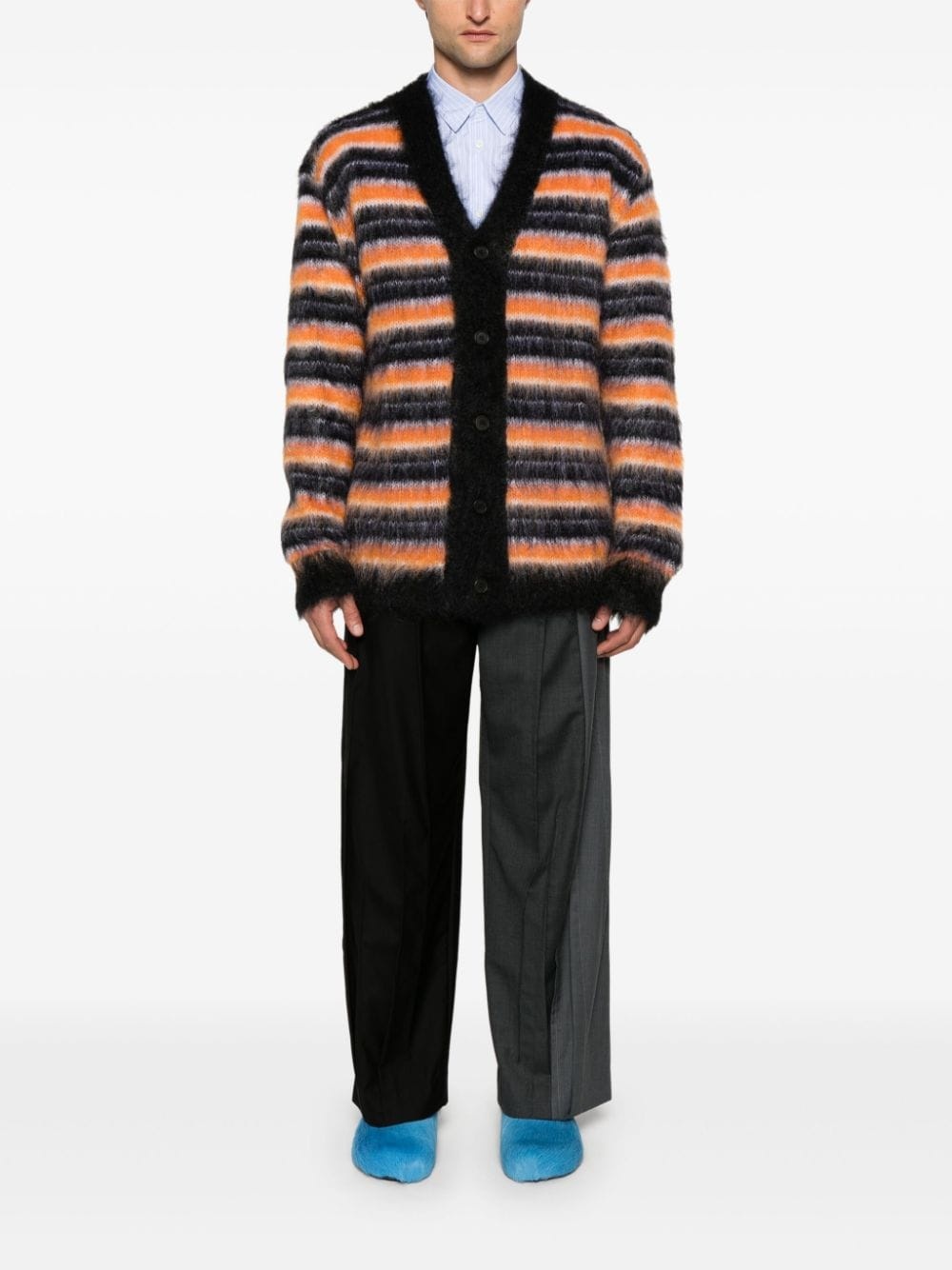striped cardigan - 2