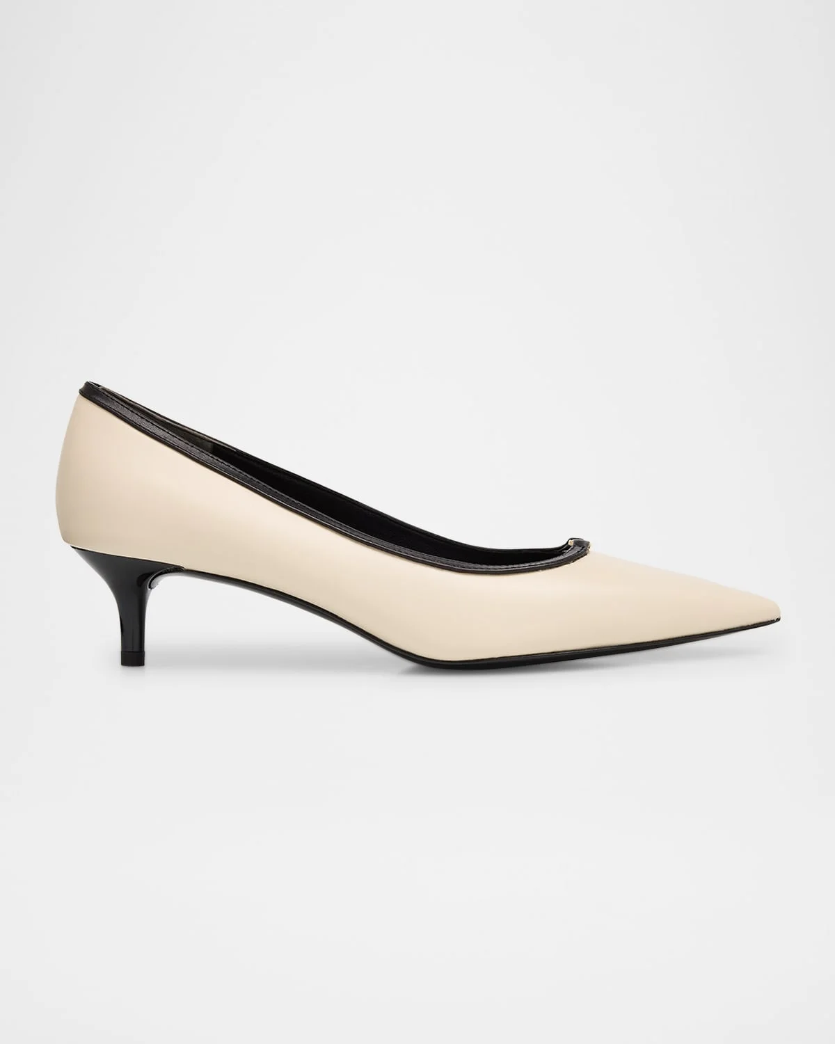 45mm Double T Leather Buckle Pumps - 1