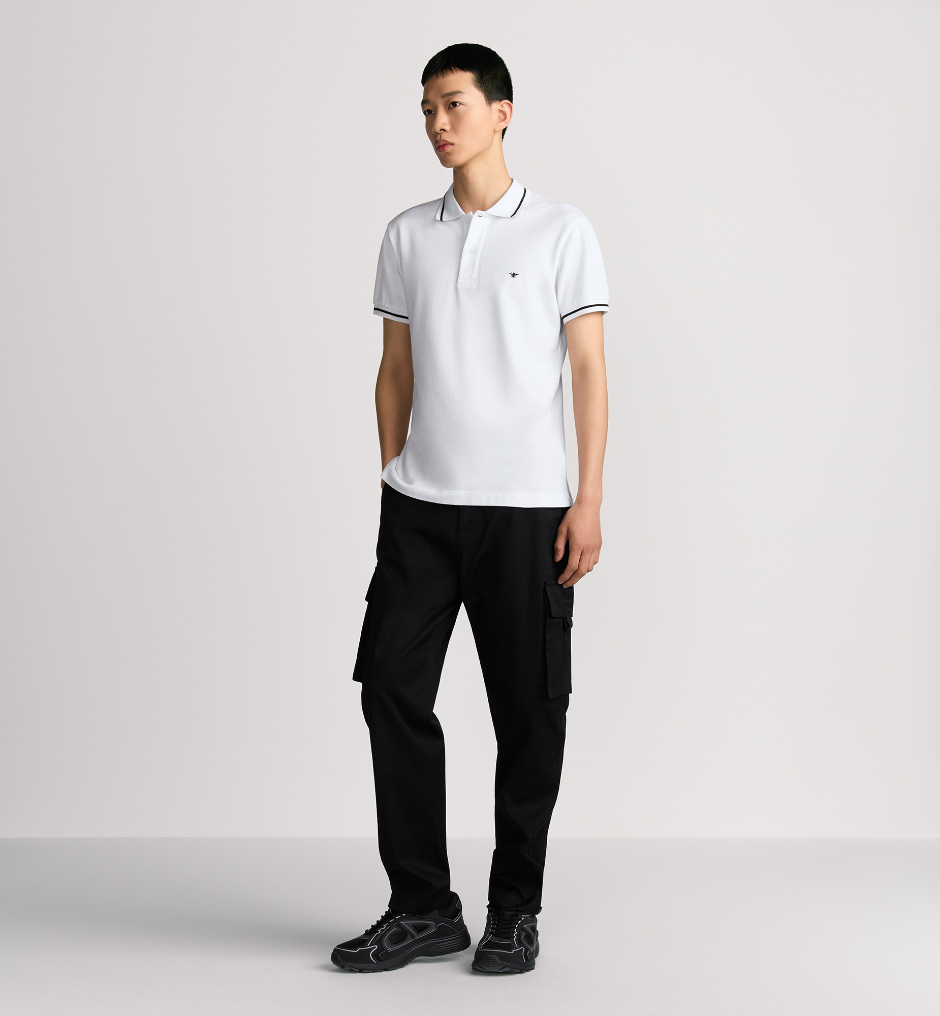 Polo Shirt with Bee Embroidery - 3
