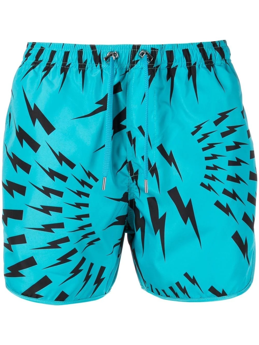 Thunderbolt-print swim shorts - 1