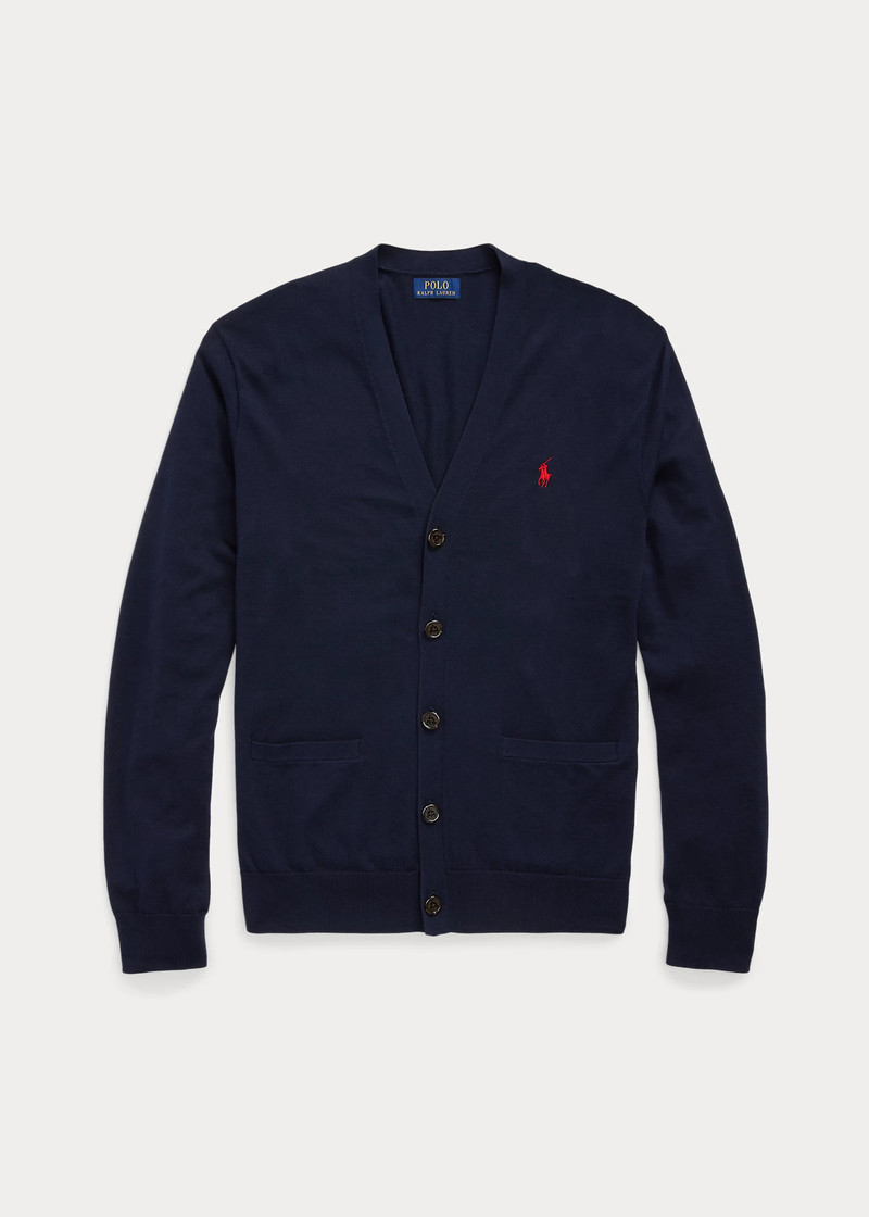 Cotton V-Neck Cardigan 1