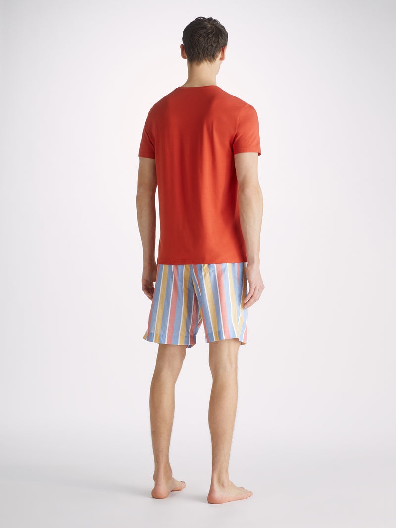 Men's Lounge Shorts Amalfi 19 Cotton Batiste Multi - 4